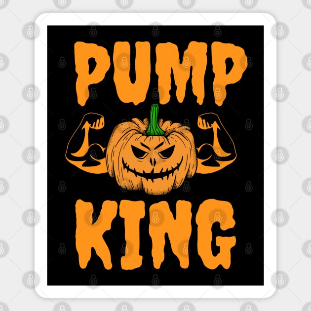 Halloween Pumpking Biceps Magnet by AniTeeCreation